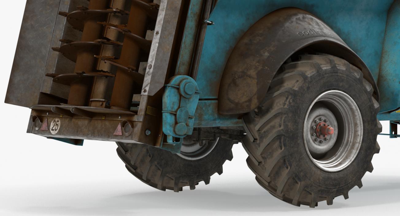 Manure Spreader Dirty Generic 3D model