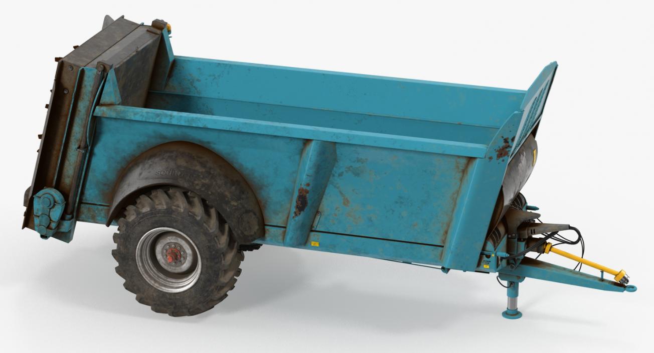 Manure Spreader Dirty Generic 3D model