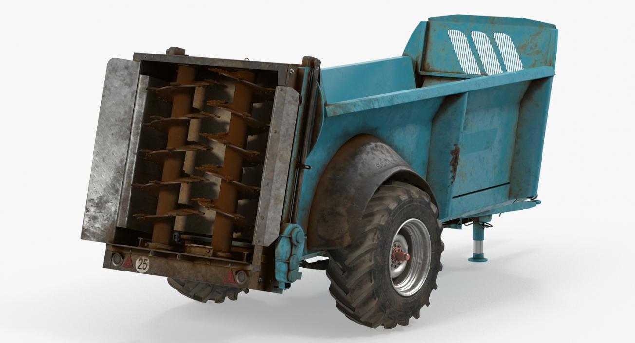 Manure Spreader Dirty Generic 3D model