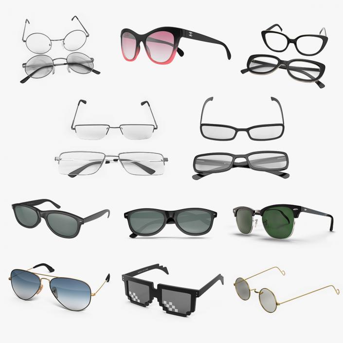 3D model Glasses Collection 7