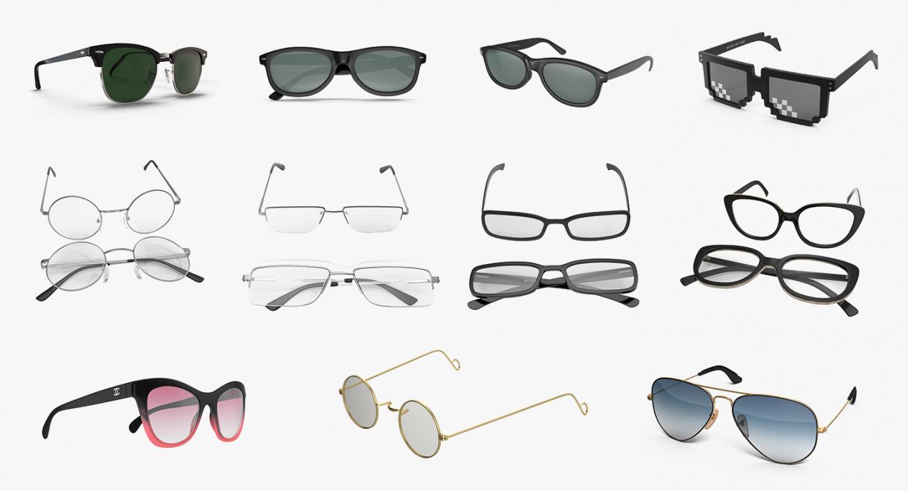 3D model Glasses Collection 7