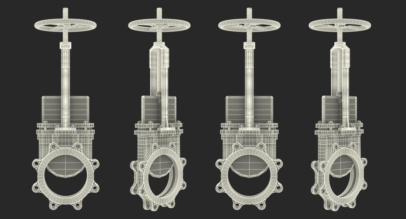 3D Knife Gate Valve