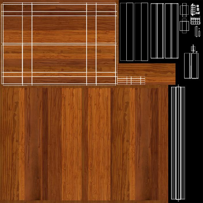 3D model Modular Conference Table with Data Ports