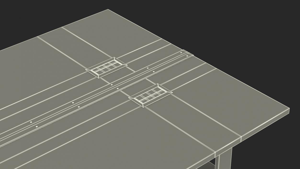 3D model Modular Conference Table with Data Ports