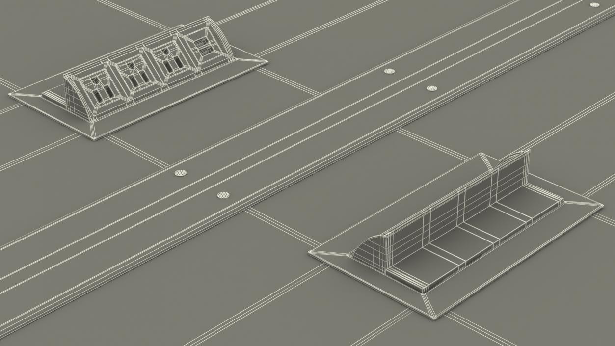 3D model Modular Conference Table with Data Ports