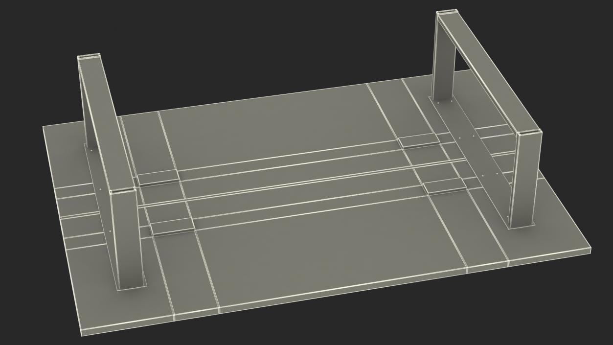 3D model Modular Conference Table with Data Ports