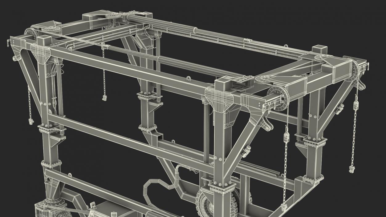 3D Combi-SC Straddle Carrier Dirty