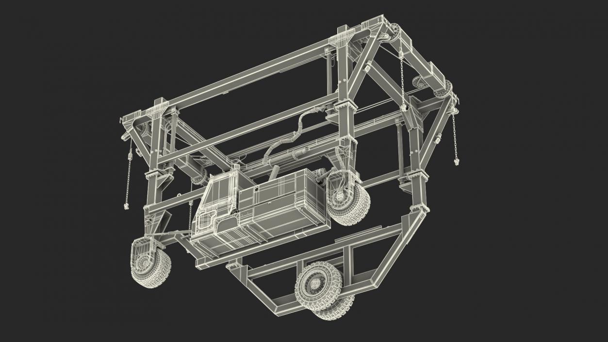 3D Combi-SC Straddle Carrier Dirty