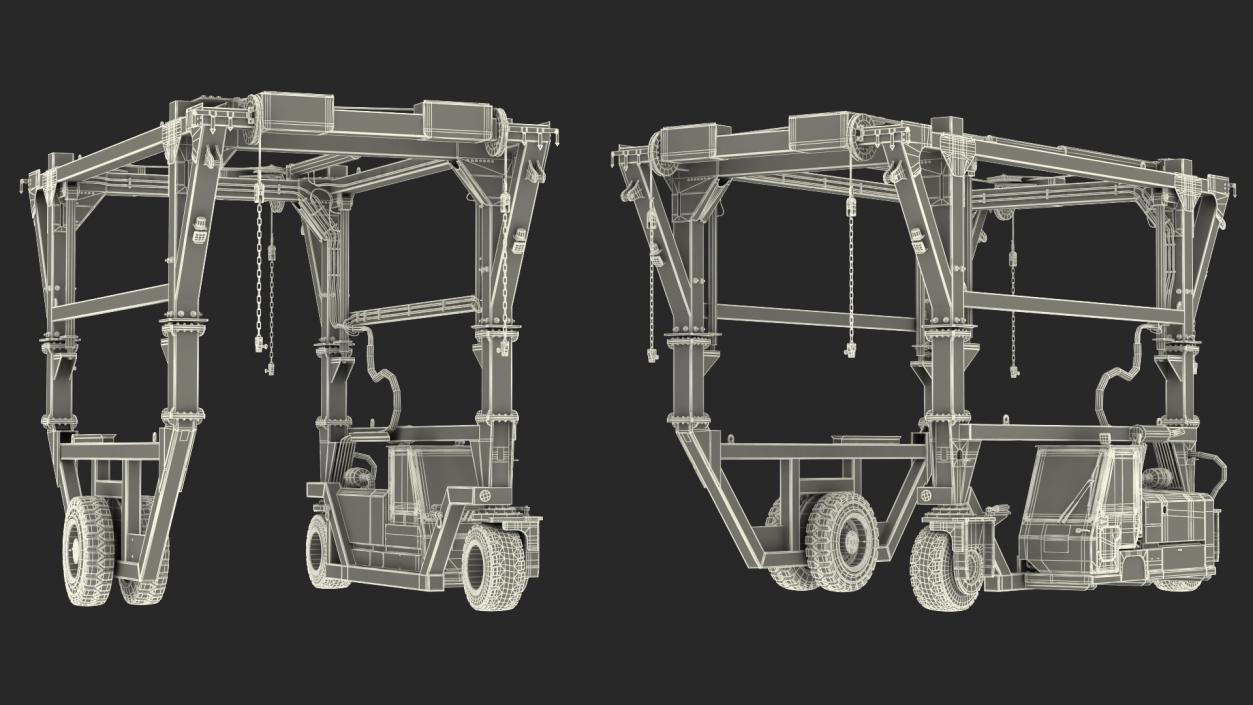 3D Combi-SC Straddle Carrier Dirty