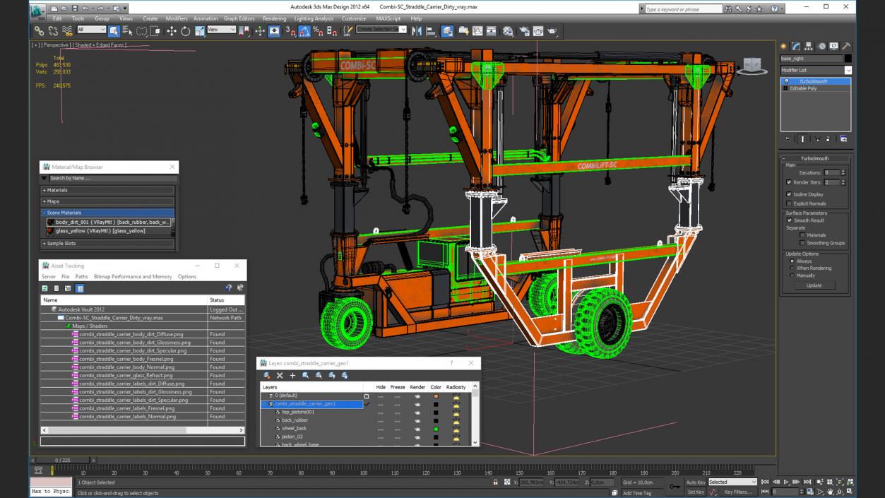 3D Combi-SC Straddle Carrier Dirty