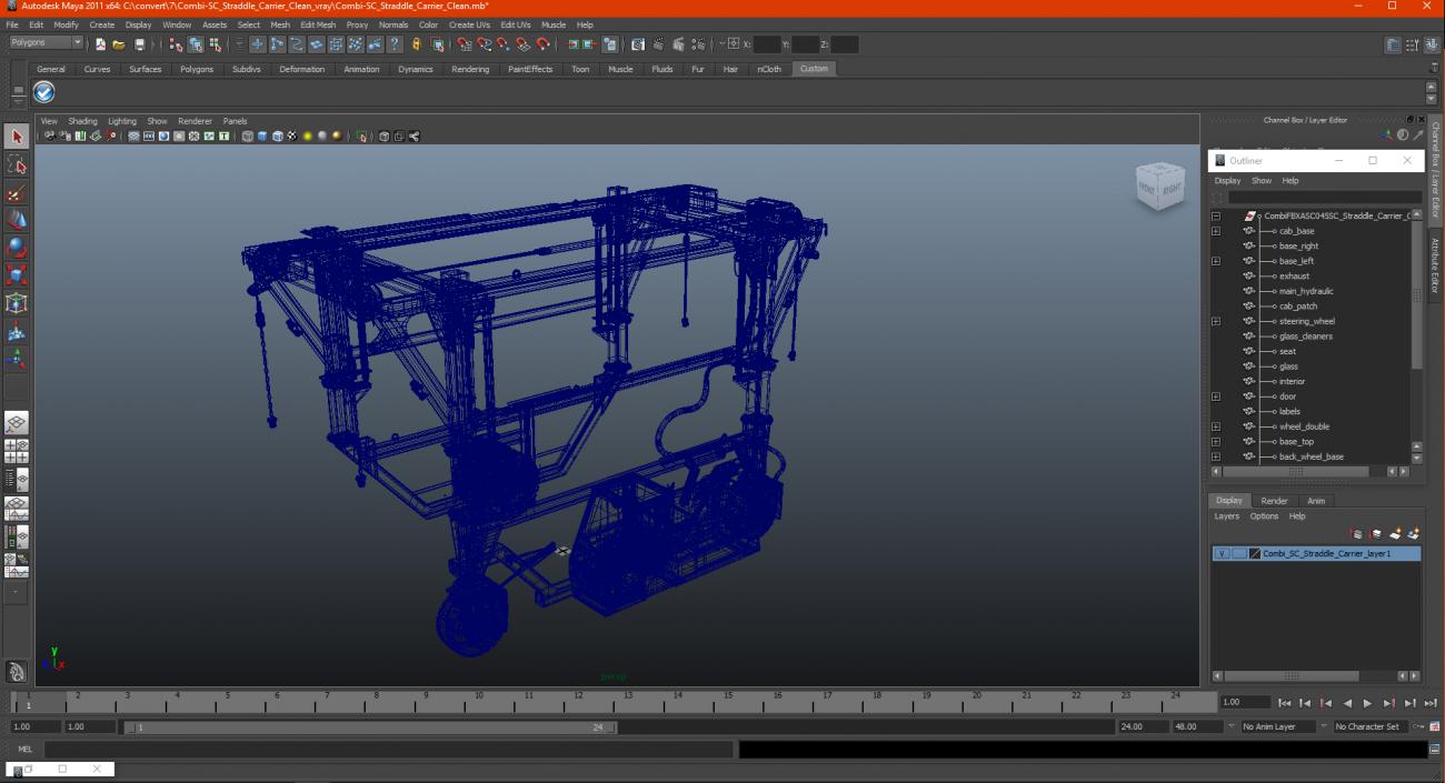 3D Combi-SC Straddle Carrier Dirty