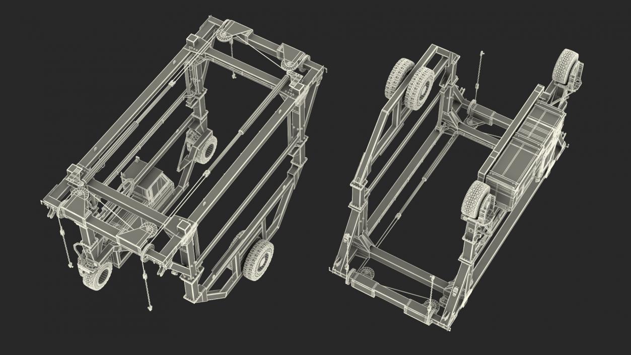 3D Combi-SC Straddle Carrier Dirty