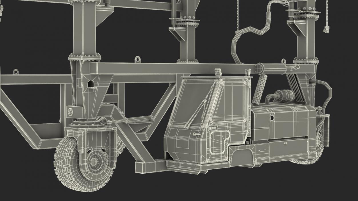 3D Combi-SC Straddle Carrier Dirty