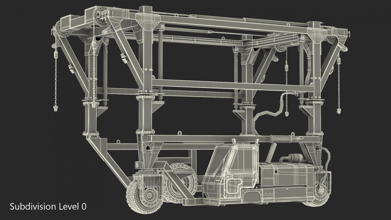 3D Combi-SC Straddle Carrier Dirty