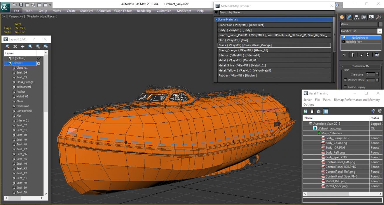 3D model Lifeboat