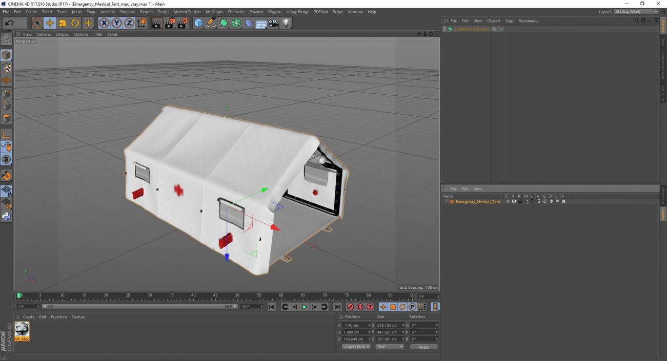 Emergency Medical Tent 3D