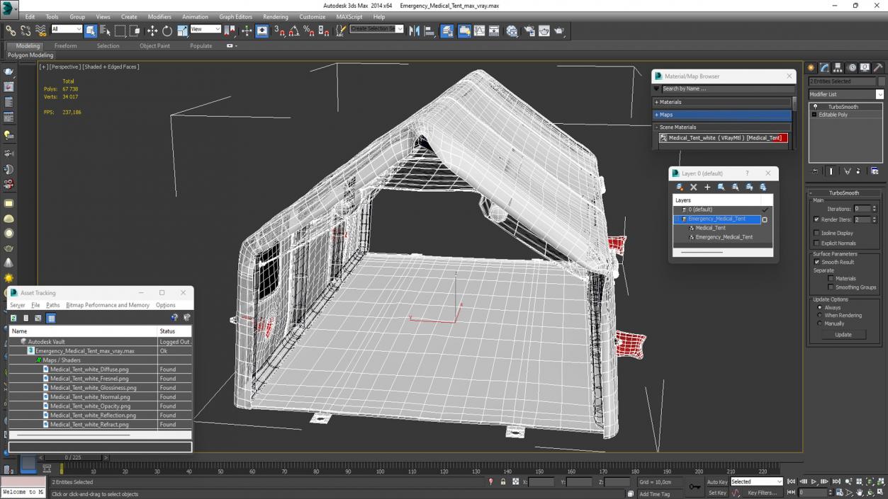 Emergency Medical Tent 3D