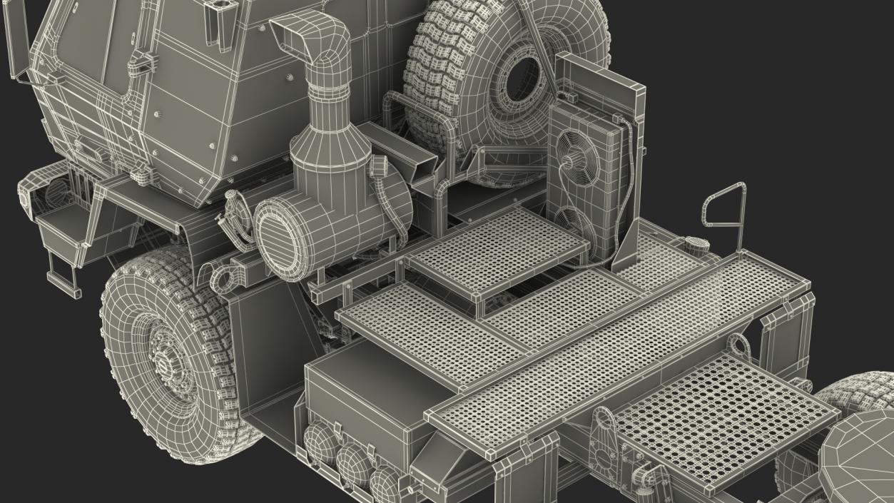 3D Military Tractor