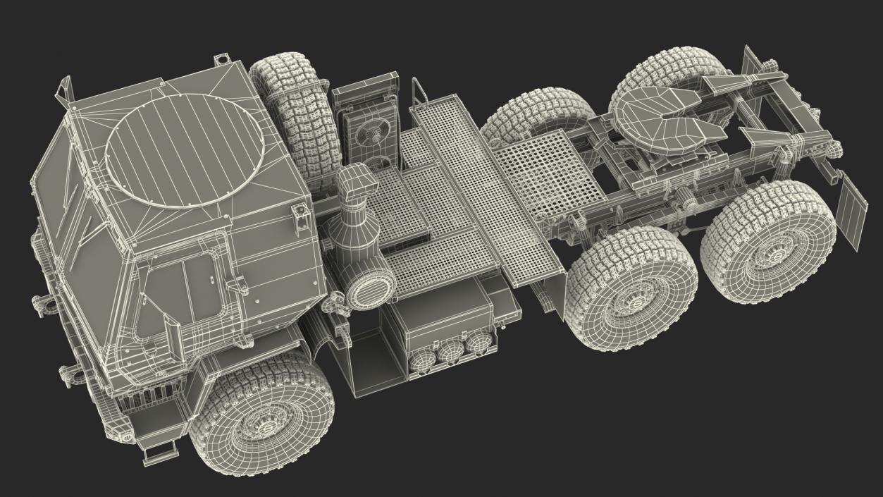 3D Military Tractor