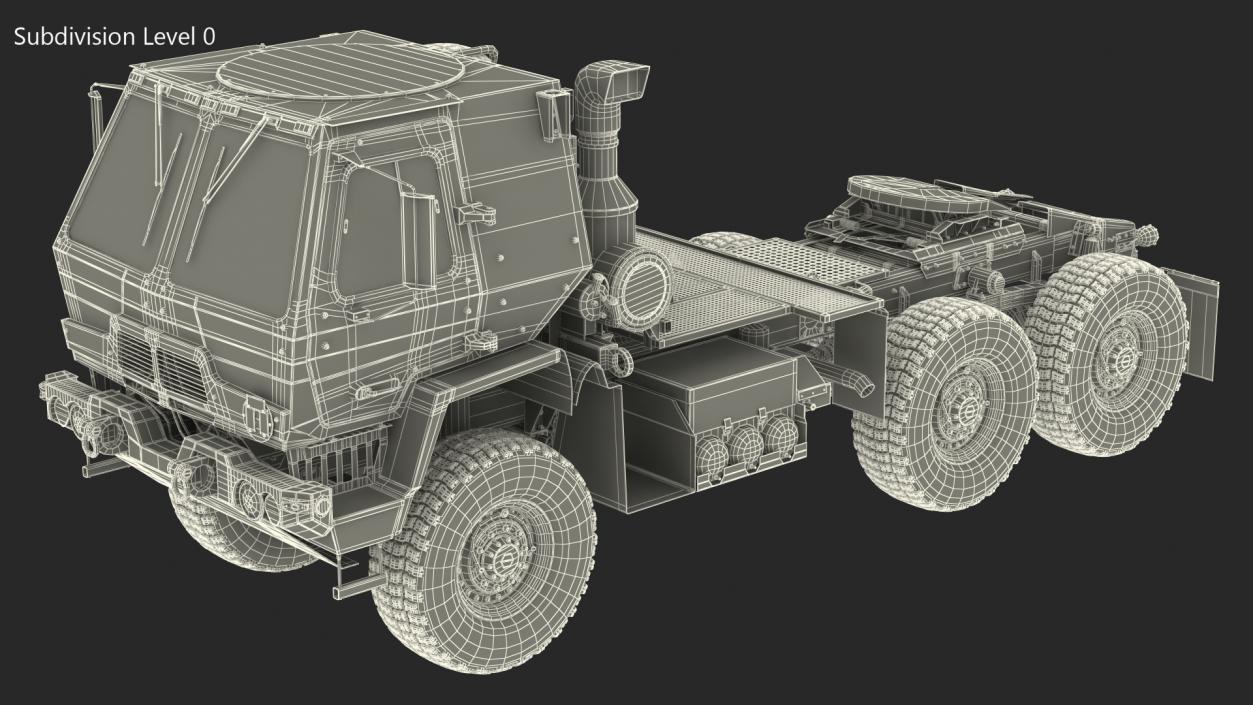 3D Military Tractor