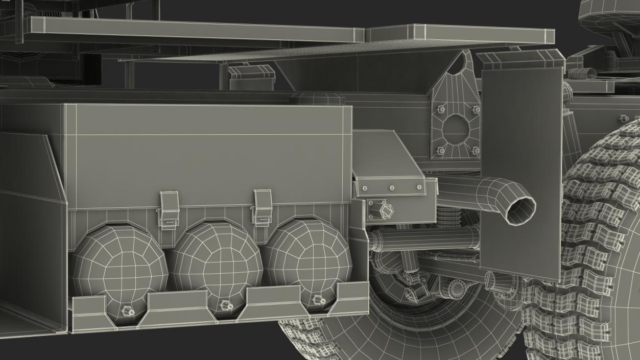 3D Military Tractor