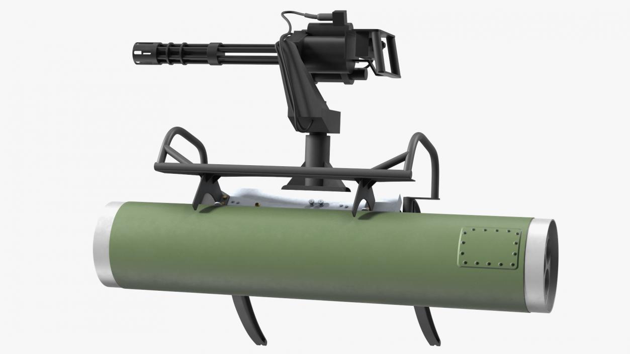 3D model Helicopter Armament Subsystem with Rocket Launcher