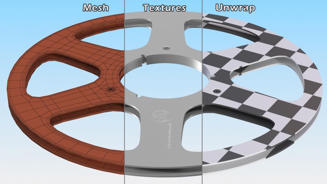 3D Reel to Reel Spool model