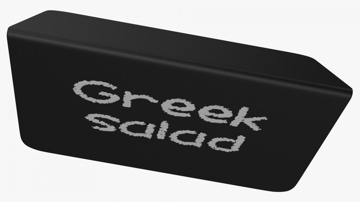 3D Mini Table Sign Black