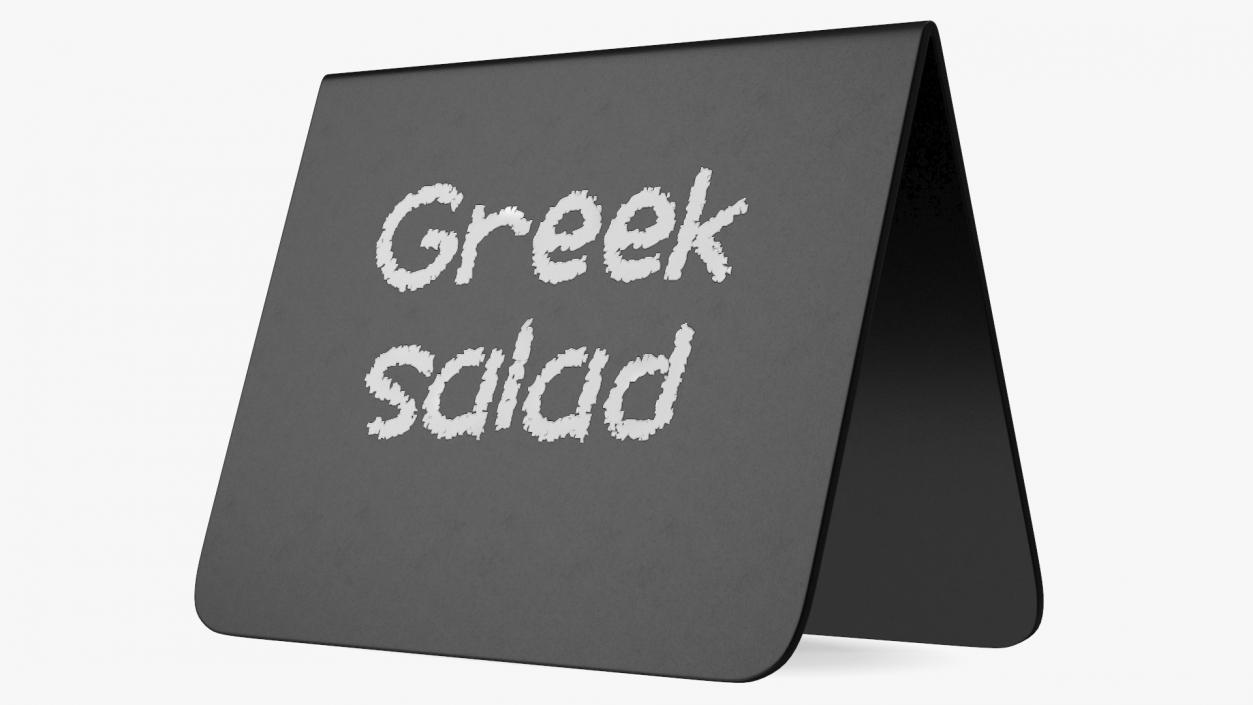 3D Mini Table Sign Black