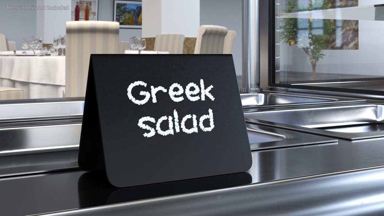 3D Mini Table Sign Black