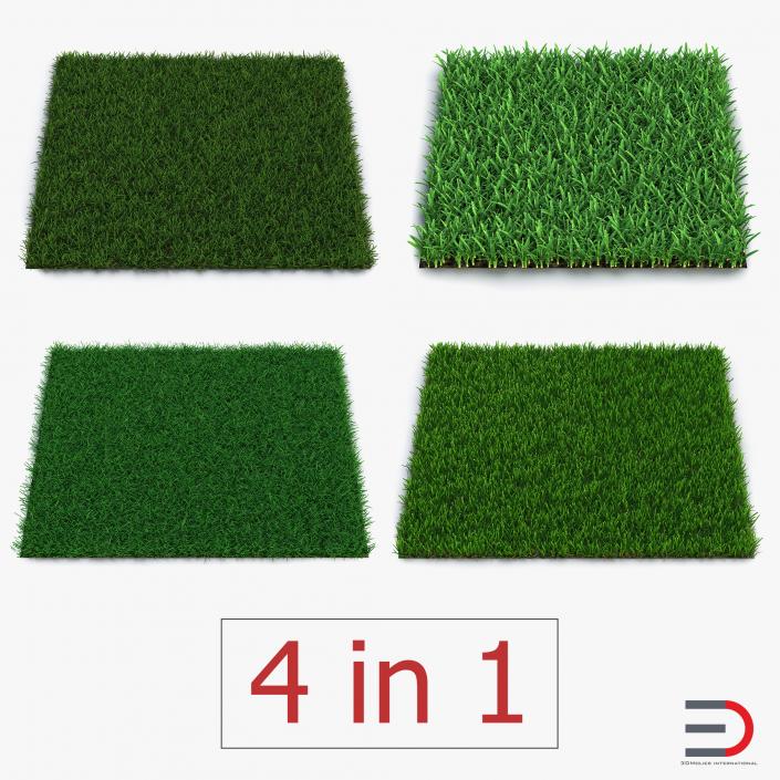 3D model Grass Fields Collection 3