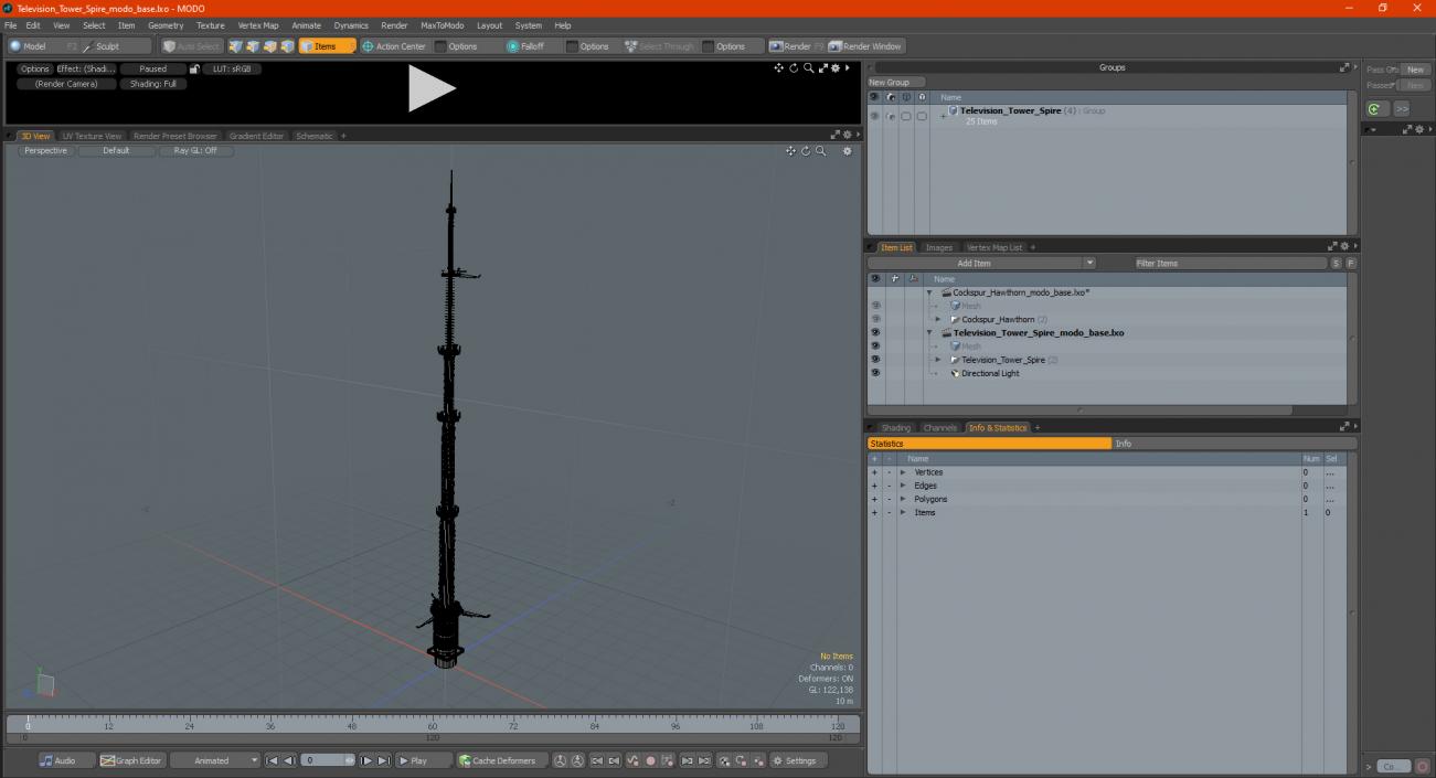 Television Tower Spire 3D