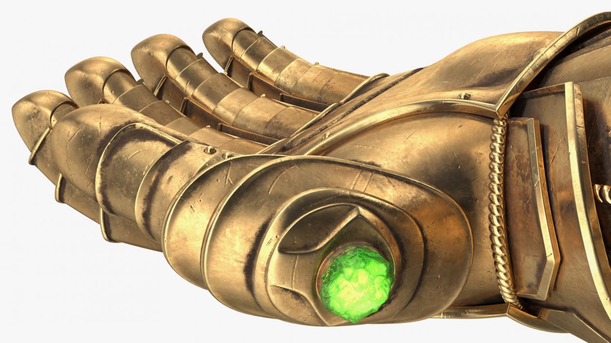 3D Infinity Gauntlet Glow Rigged for Maya model