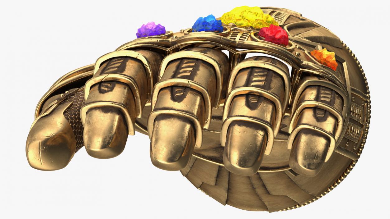 3D Infinity Gauntlet Glow Rigged for Maya model