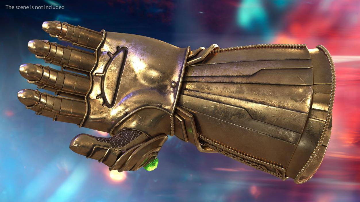 3D Infinity Gauntlet Glow Rigged for Maya model