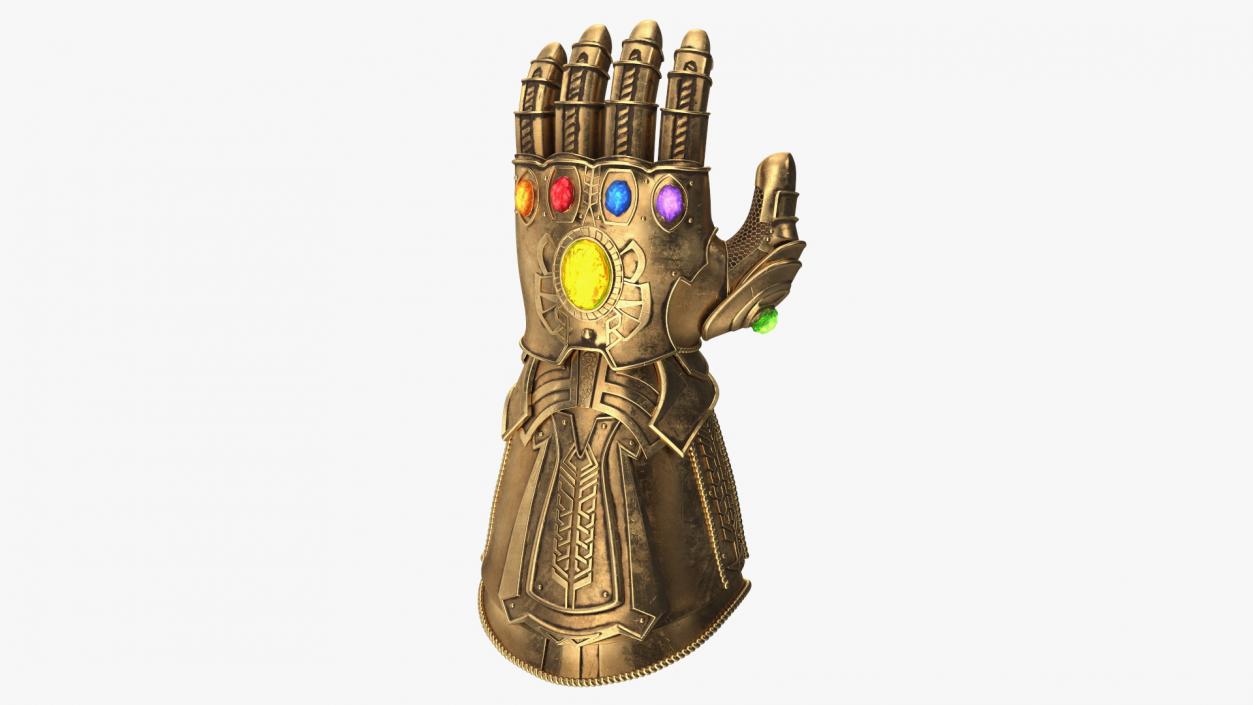 3D Infinity Gauntlet Glow Rigged for Maya model