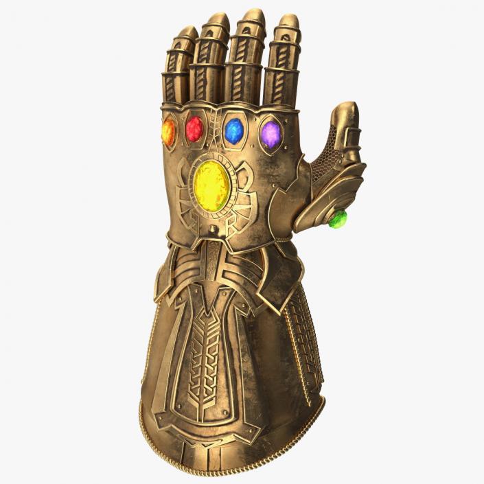 3D Infinity Gauntlet Glow Rigged for Maya model