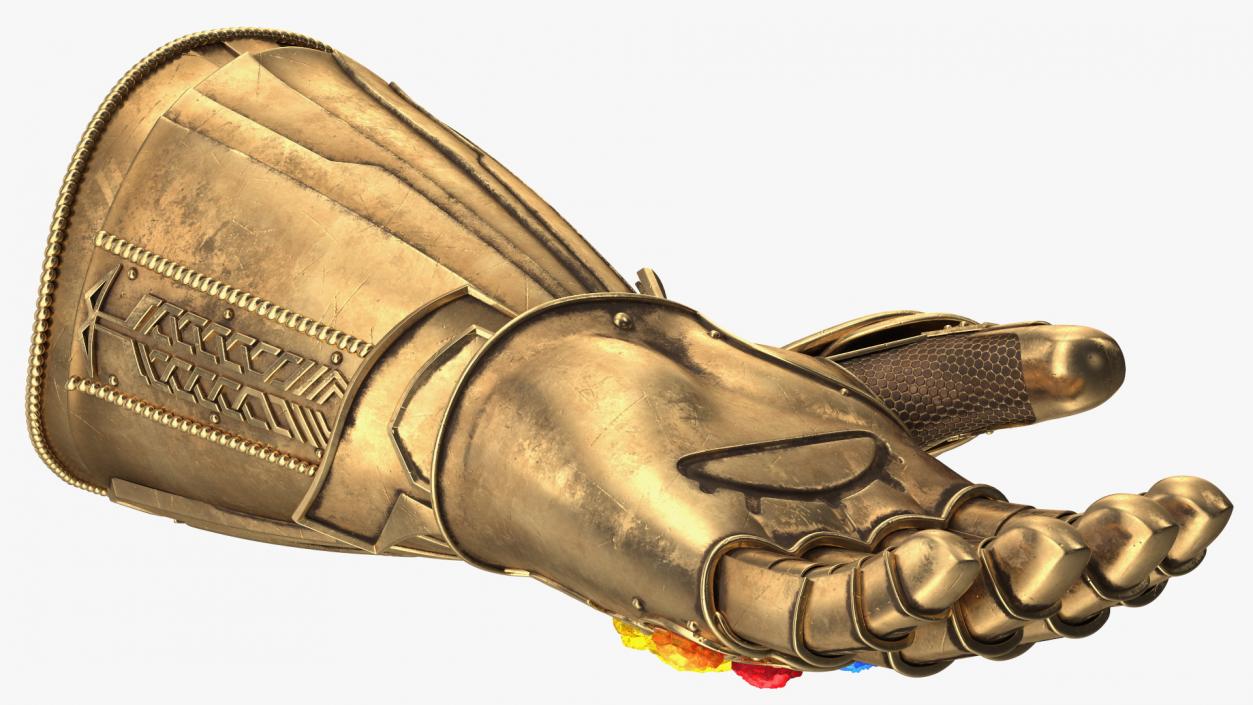 3D Infinity Gauntlet Glow Rigged for Maya model