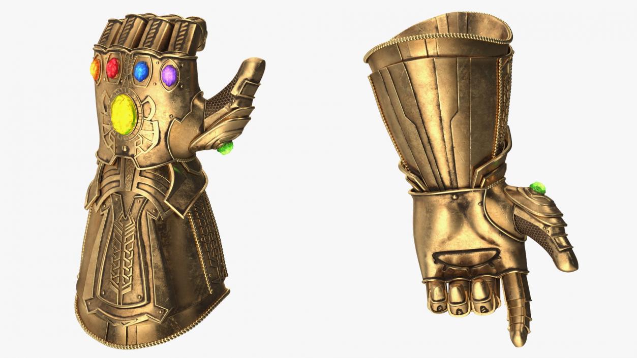 3D Infinity Gauntlet Glow Rigged for Maya model