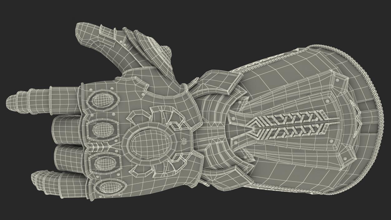 3D Infinity Gauntlet Glow Rigged for Maya model