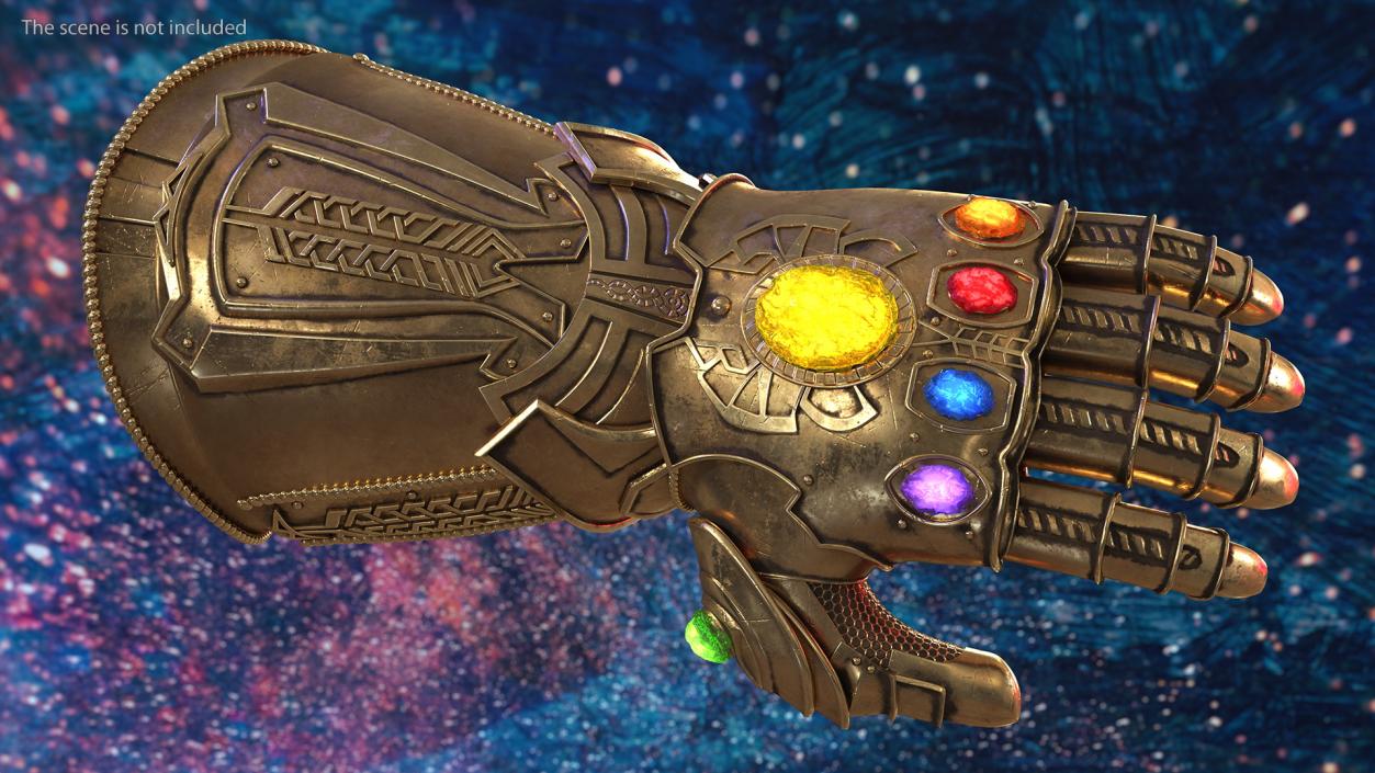 3D Infinity Gauntlet Glow Rigged for Maya model