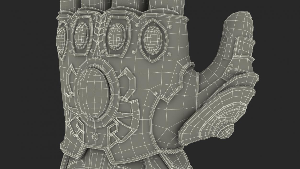 3D Infinity Gauntlet Glow Rigged for Maya model