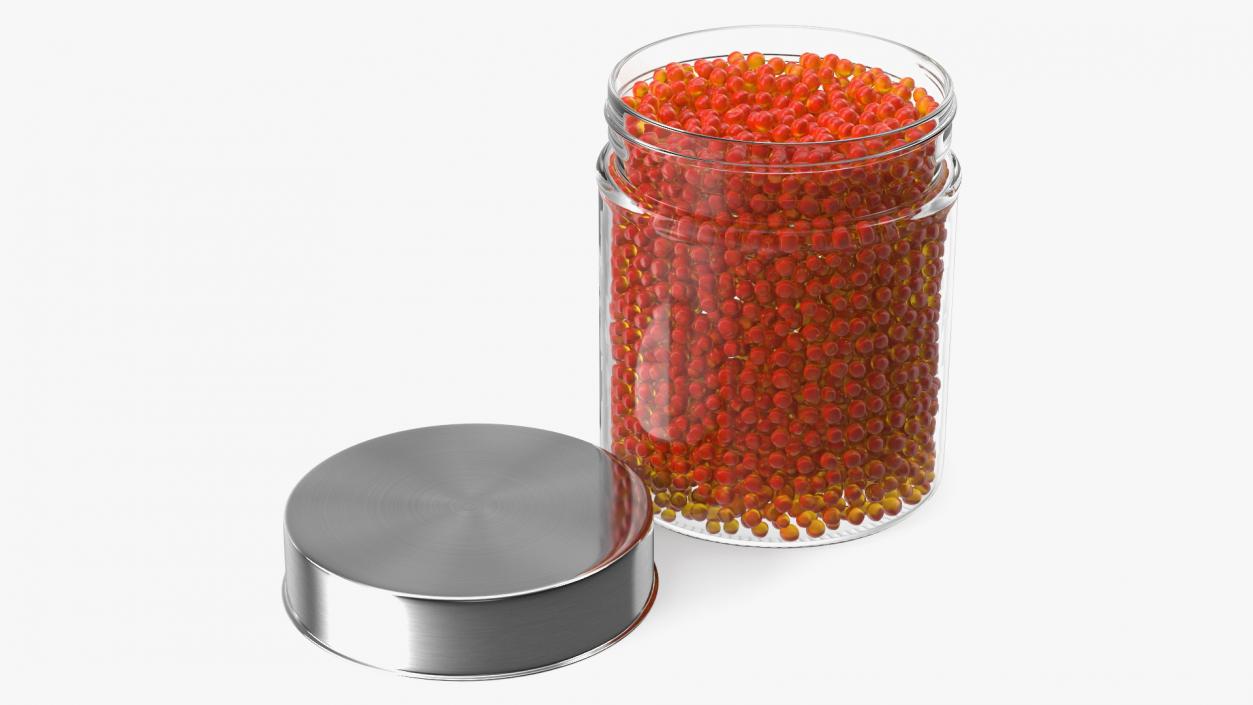 Red Caviar in Jar 3D