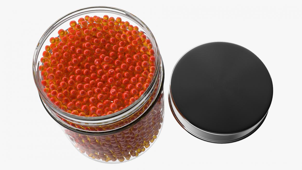 Red Caviar in Jar 3D