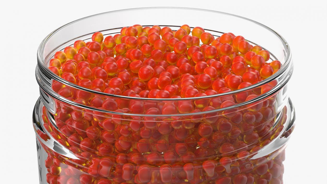 Red Caviar in Jar 3D