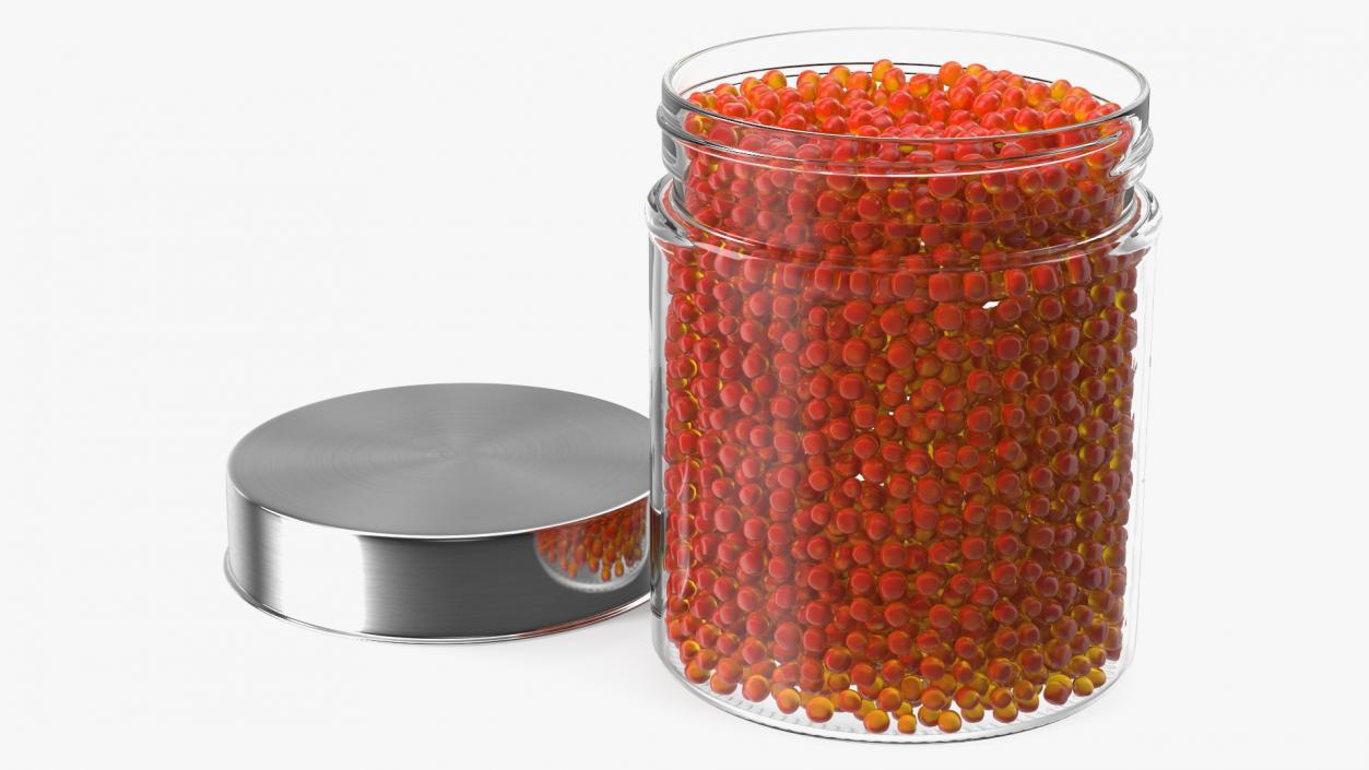 Red Caviar in Jar 3D