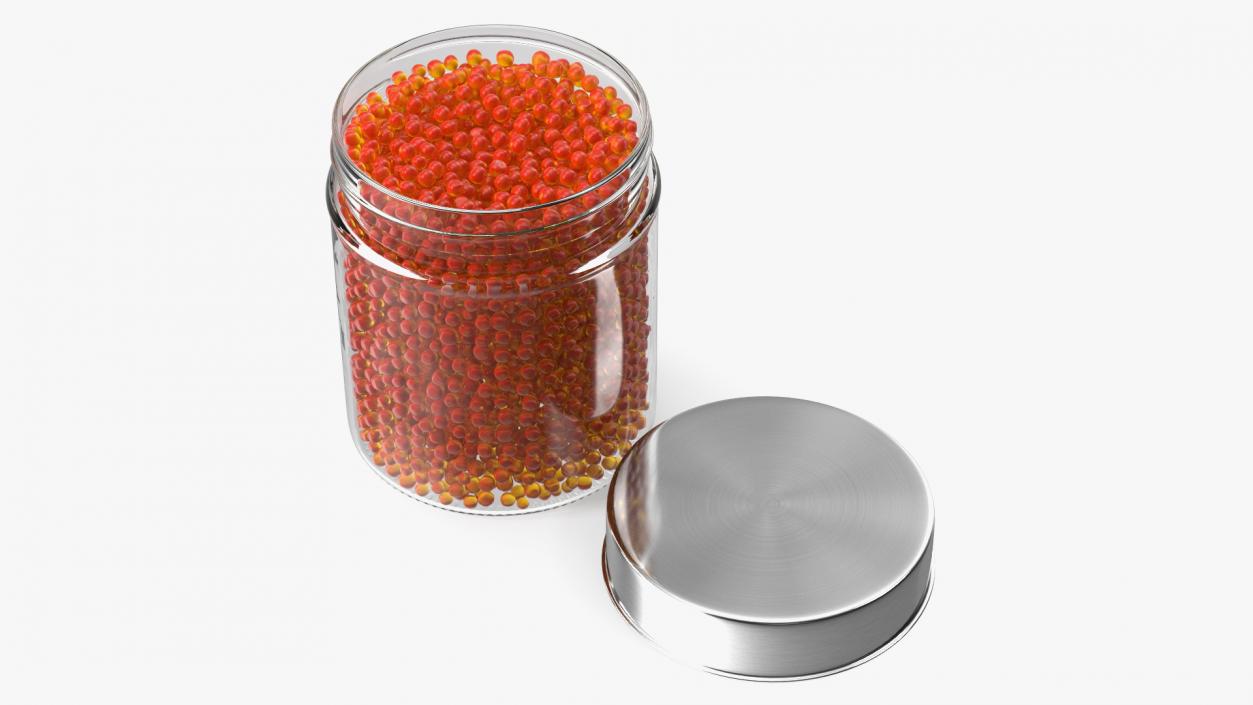 Red Caviar in Jar 3D