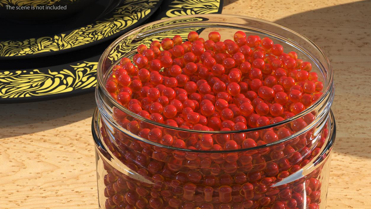 Red Caviar in Jar 3D