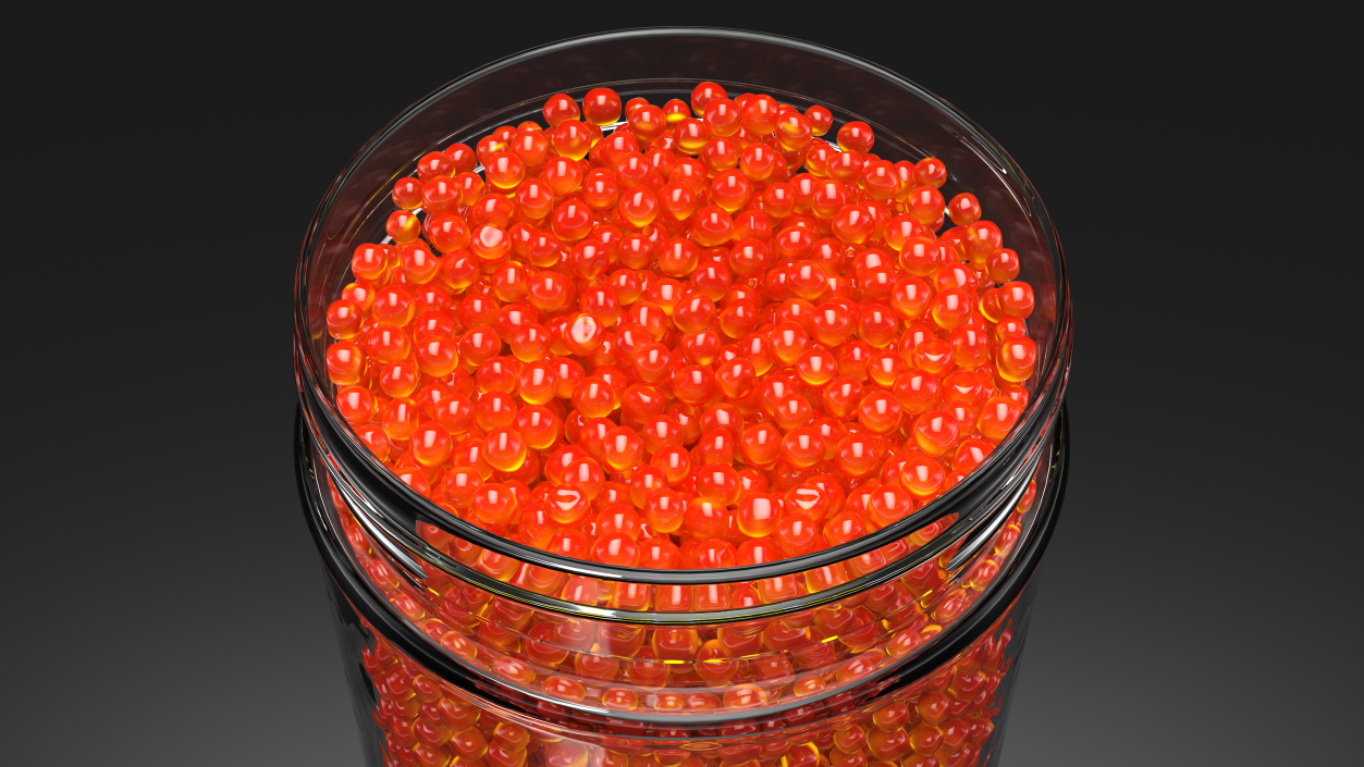 Red Caviar in Jar 3D