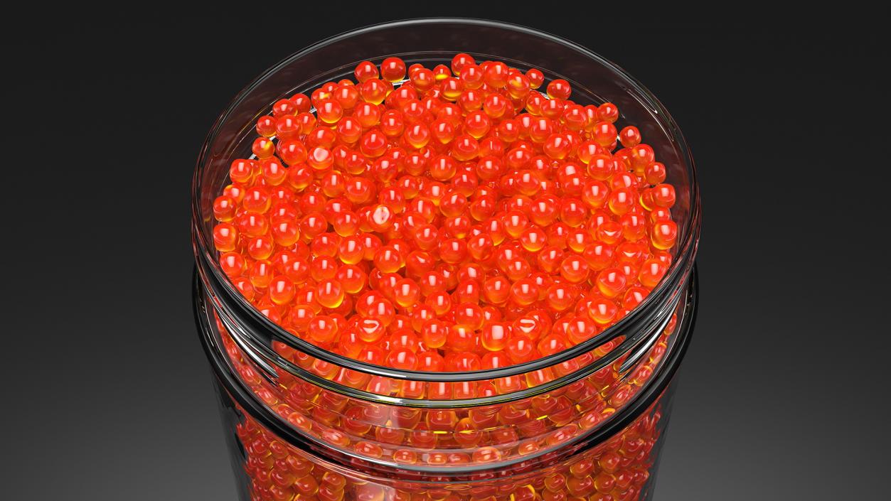 Red Caviar in Jar 3D